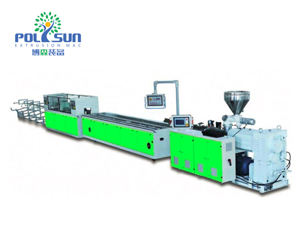 Wood plastic profile production line