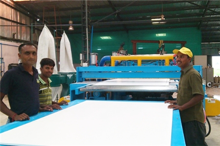 Foaming production line